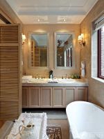 新古典美式浴室柜装修实景图片大全