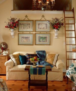 美式沙发背景墙装饰效果图欣赏