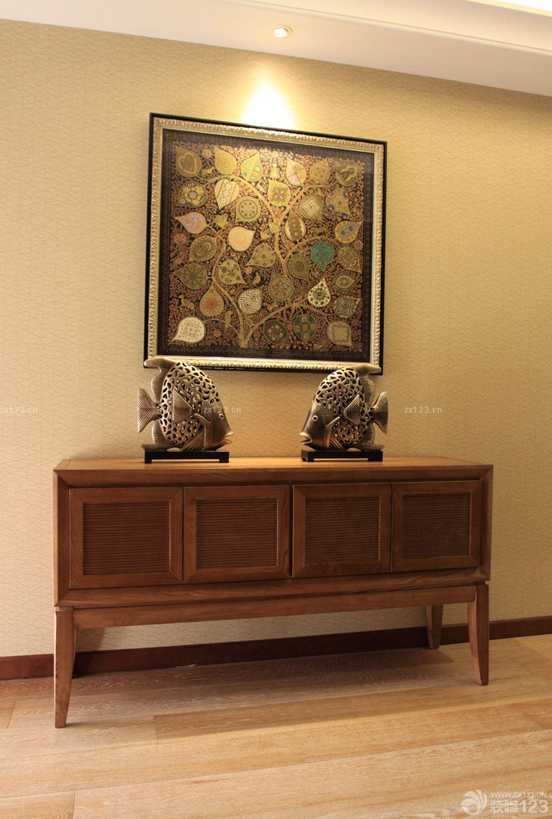 2025东南亚风格玄关装修装饰效果图