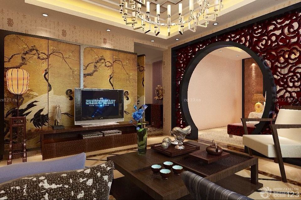 2025客厅电视背景墙装修样板房