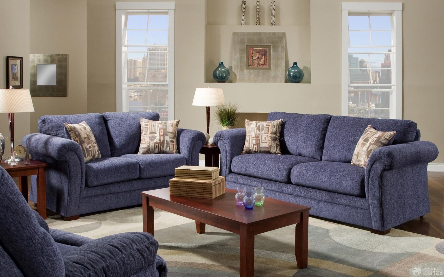 美式沙发混搭新房装修设计案例