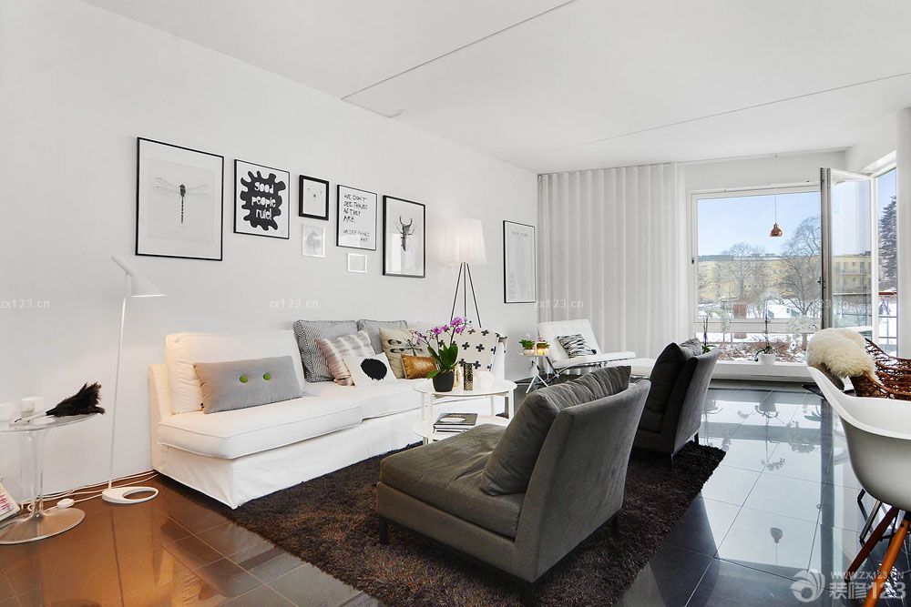 北欧风格家装客厅效果图大全