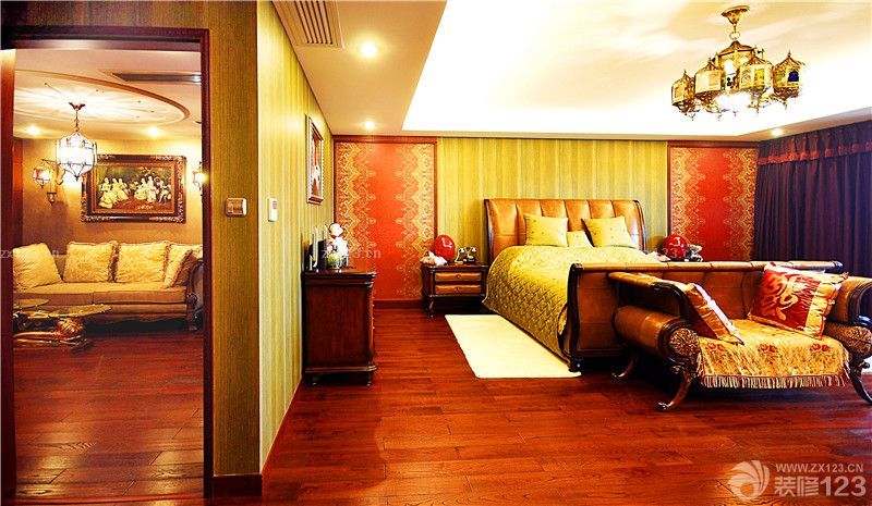 2025东南亚风格床头柜装修设计图片