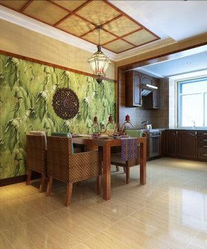 经典东南亚风格餐厅家具装修案例大全
