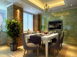 美式田园餐厅餐桌设计效果图片欣赏