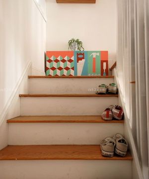 美式复式室内楼梯图片