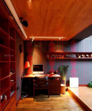 最新东南亚风格室内书柜设计效果图欣赏