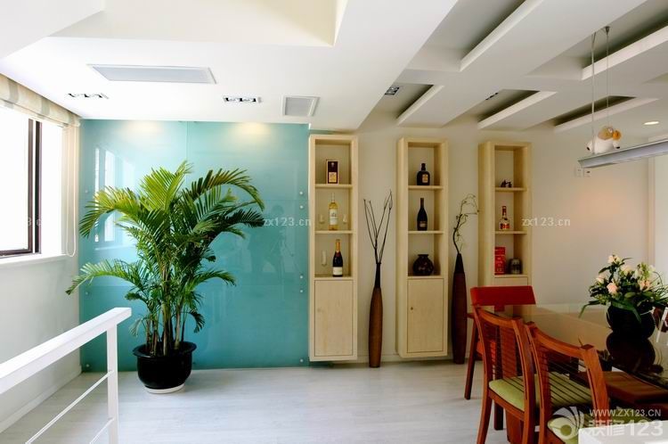 家装简约风格酒柜装修实景图欣赏