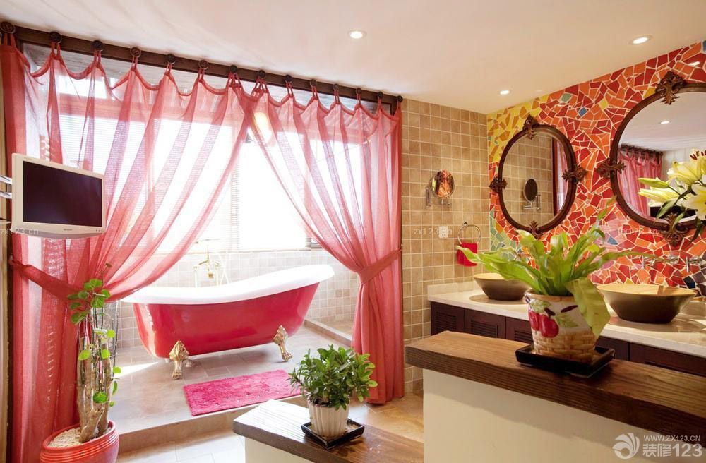 东南亚卫生间隔断设计图片大全