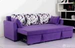 2023紫色美式沙发床设计图片