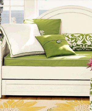75平米小户型装修美式沙发床图片