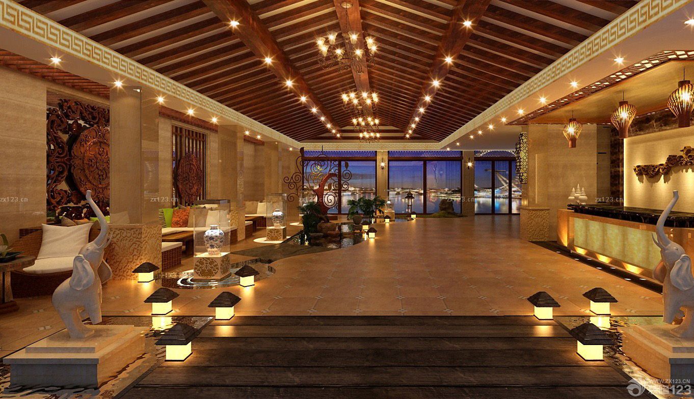 2025最新东南亚风格酒店大厅装修图片