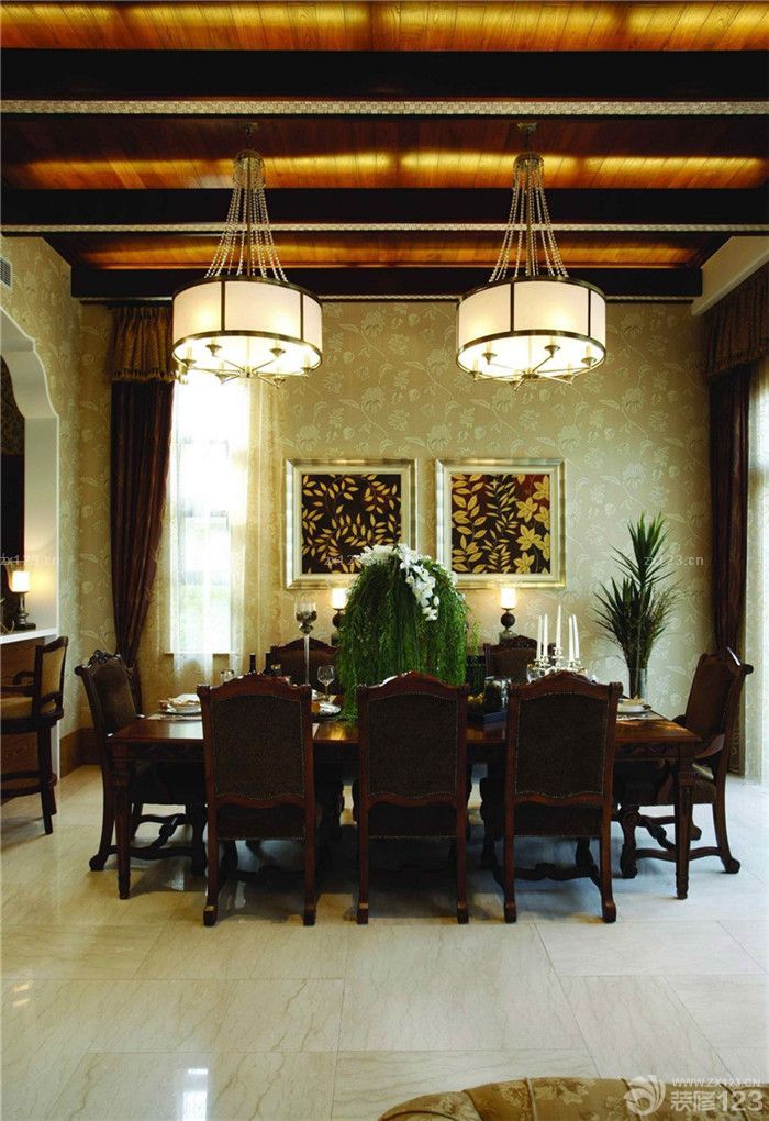 经典东南亚风格室内装饰画装修图片