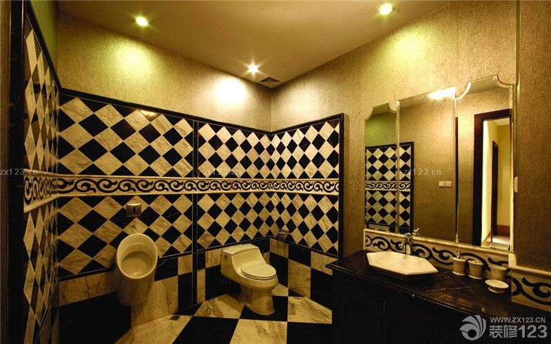 卫生间瓷砖颜色装修效果图片