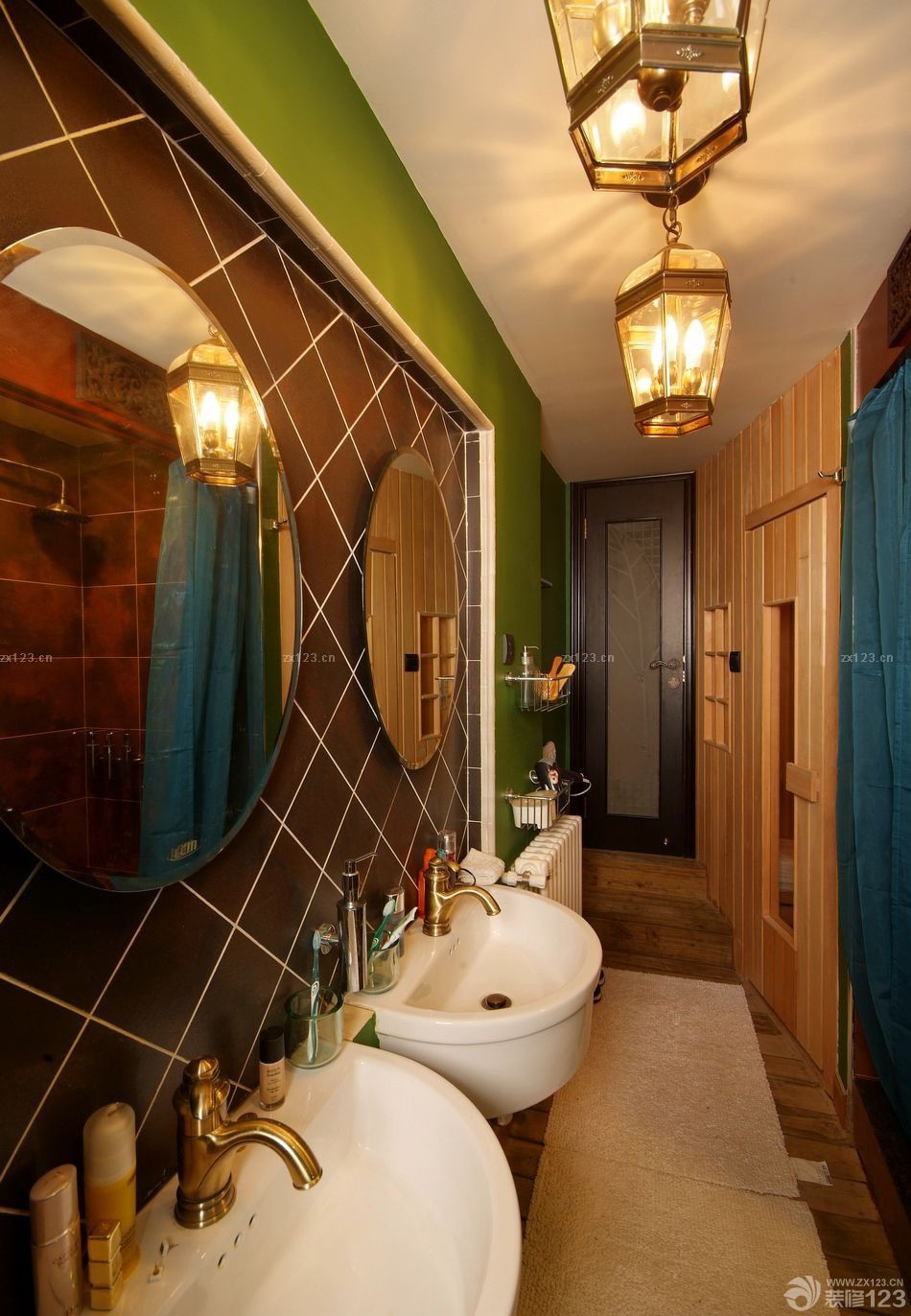 自建房屋东南亚卫生间设计图