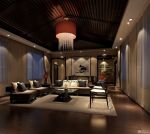 2023最新中式家装设计客厅装修样板房图片