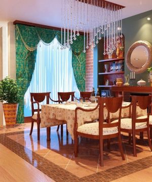 古典东南亚风格餐厅家具装修设计图片大全