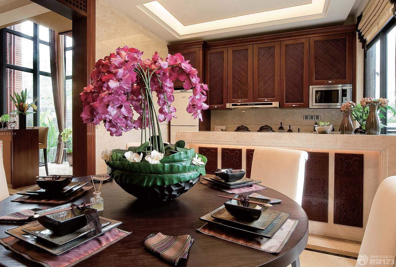 东南亚风格厨房整体橱柜装修图