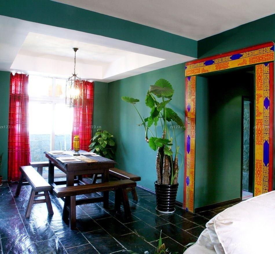 2025东南亚风格餐厅实木家具图片大全