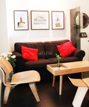 2023最新现代简约小户型客厅双人沙发装修案例