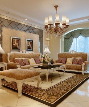 90平方客厅地毯设计图片大全