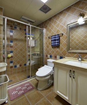 精品美式浴室柜装修实景图欣赏