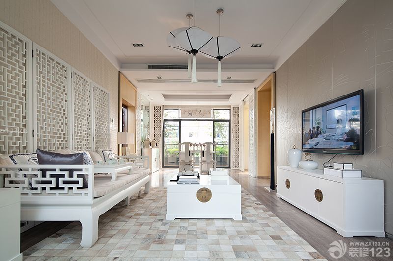 中式家装设计客厅装修图片