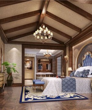 2023经典卧室美式大床设计效果图欣赏