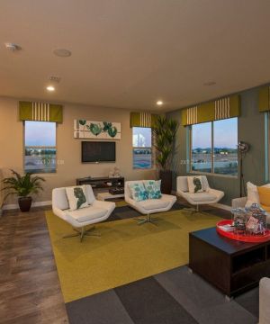 2025起居室美式沙发混搭装修图片大全