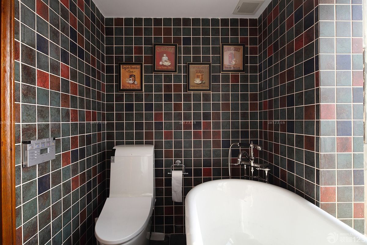 2025美式卫生间墙砖装修实景图片