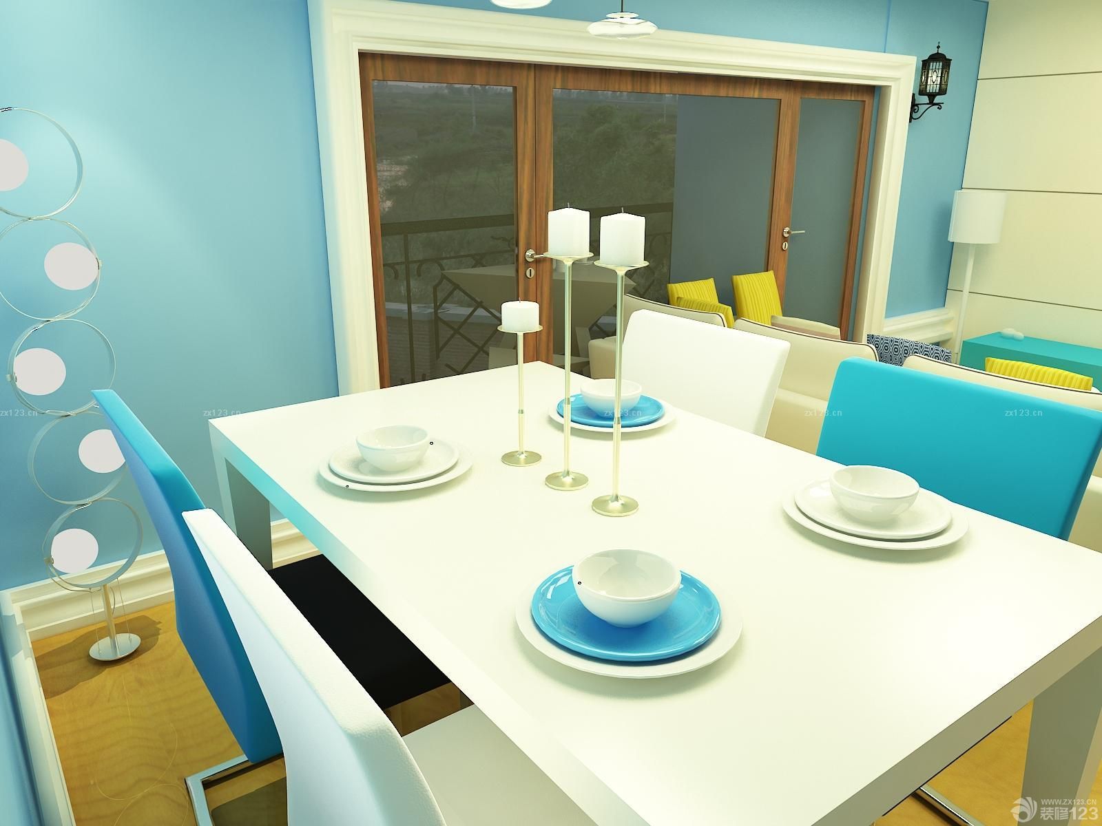 最新家装地中海风格餐桌图片