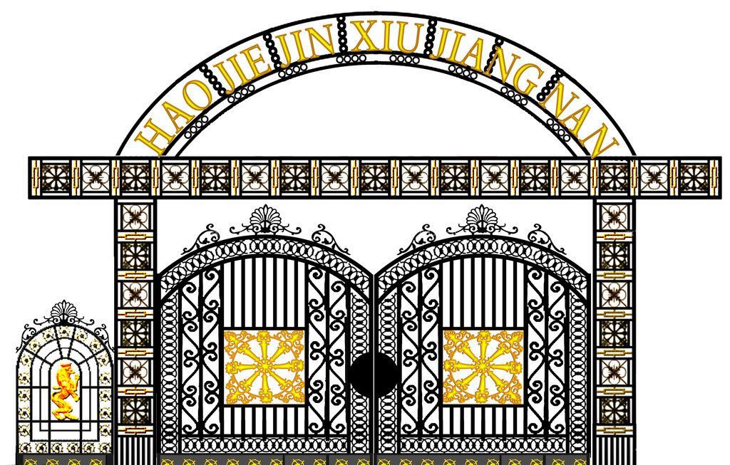 铁艺大门装修效果图欣赏