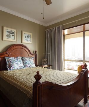 2023最新卧室美式床装修效果图片