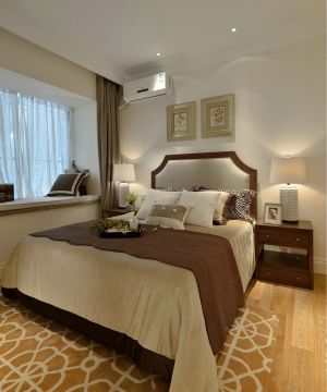 2023家庭卧室美式实木家具装修图片欣赏