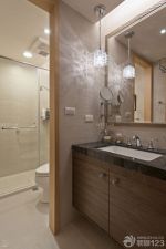 经典145平房屋美式浴室柜装修实景图片