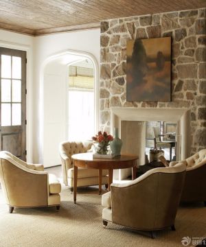 小别墅美式单人沙发装修效果图欣赏