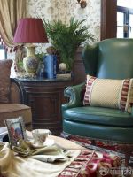 绿色美式单人沙发图片大全