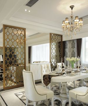最新时尚家庭餐厅欧美式家具装修效果图欣赏