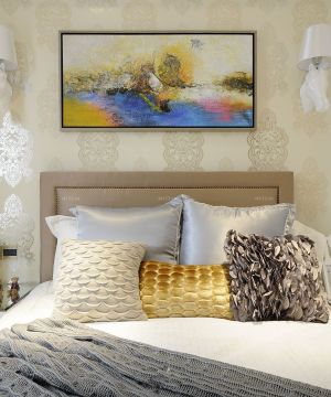 浪漫家居卧室欧式风格背景墙装修案例