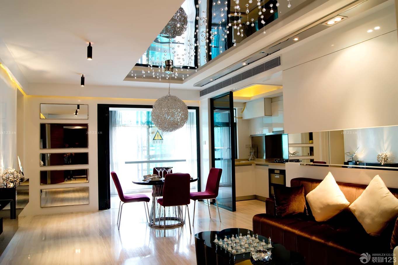 家装厨房餐厅隔断门图片大全