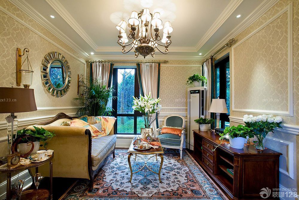 欧式风格客厅装潢设计效果图欣赏