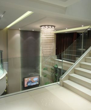 楼中楼玻璃楼梯扶手设计效果图