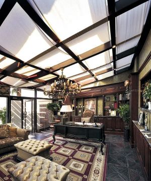 经典美式办公室吊顶设计效果图片欣赏