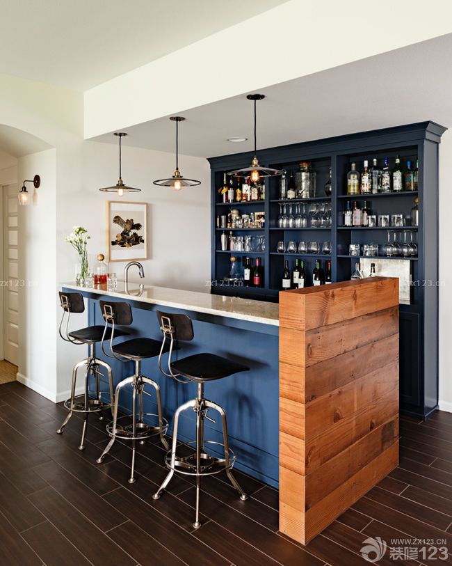 精品家居美式乡村吧台装修效果图