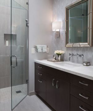 2023最新简约家居美式浴室柜设计案例