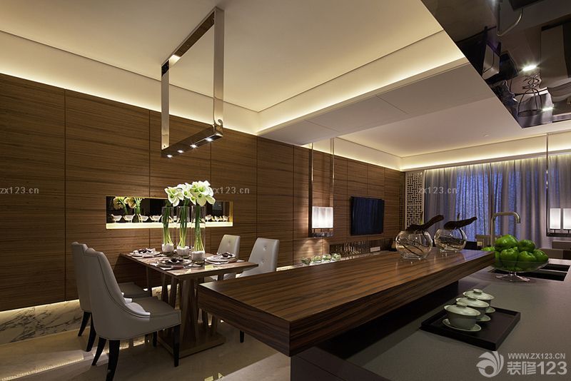 2025开放式厨房吧台装修图片