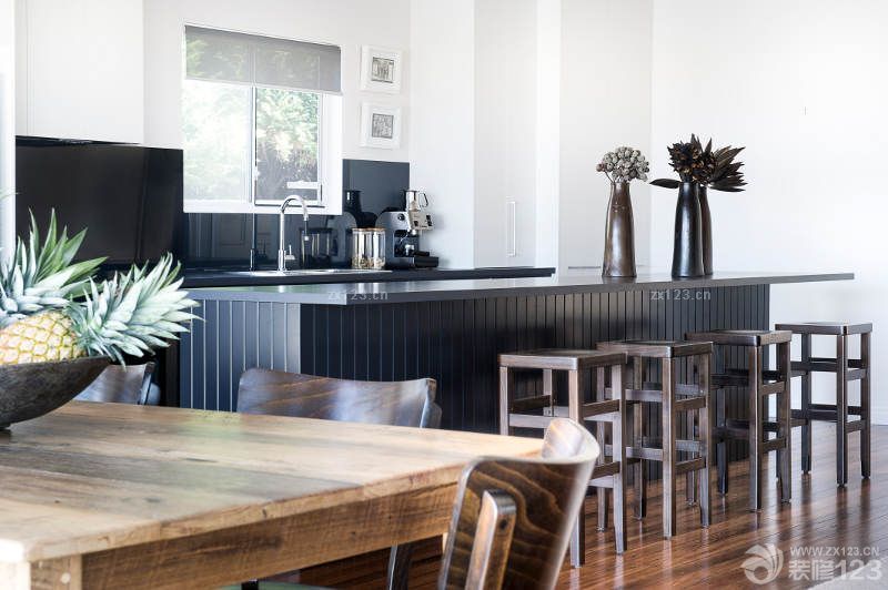 2025样板房美式吧台装饰案例