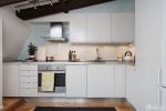 现代北欧风格开放式厨房装修效果图片
