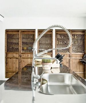 开放式厨房吧台洗手池设计图片大全