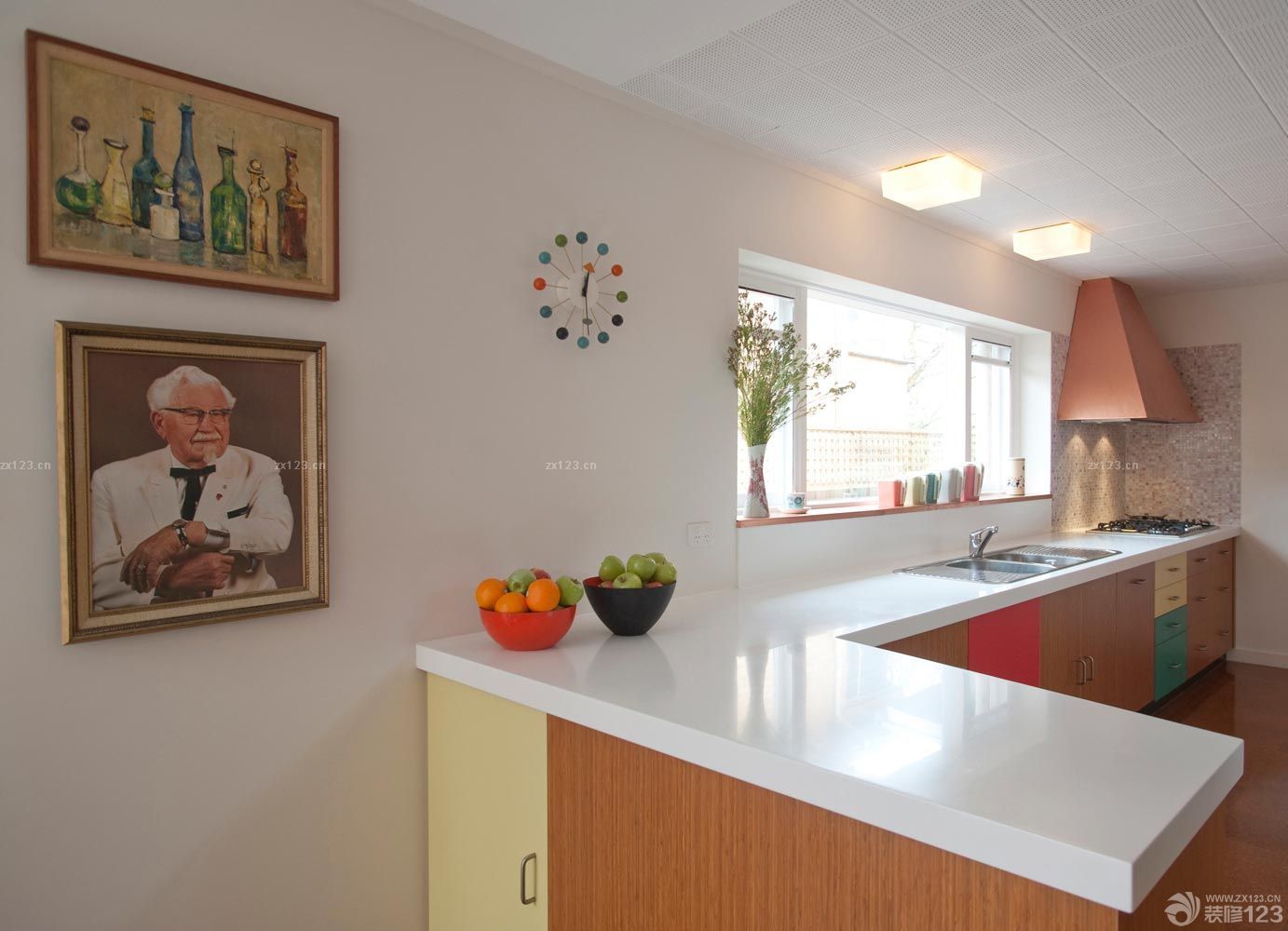 现代家居开放式厨房吧台设计图片大全